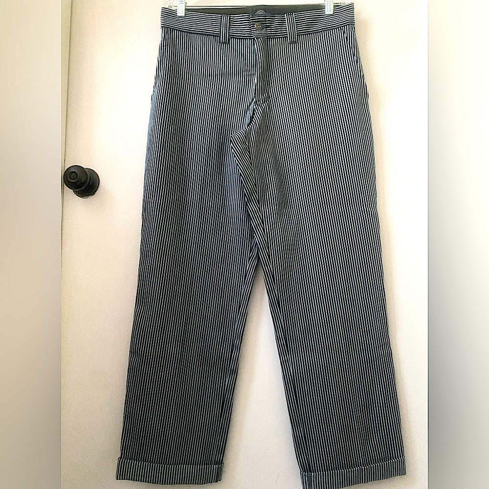 dickies railroad stripe 67’ collection hickory pants trousers 32 x 32